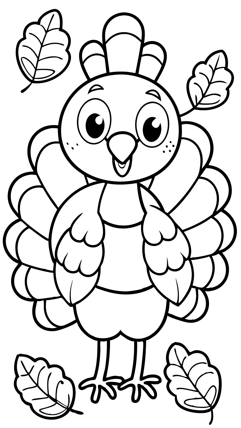 cute turkey coloring pages